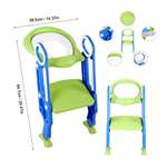 2 In 1 Training Foldable Ladder Potty Toilet Seat For Kids